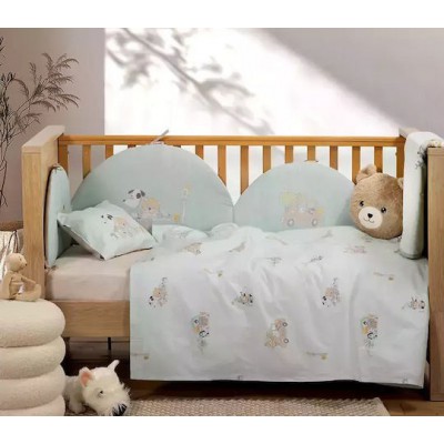 Nef-Nef Homeware Life In The City Πάντα Κλασική για τα Κάγκελα της Κούνιας Τιρκουάζ 40cm