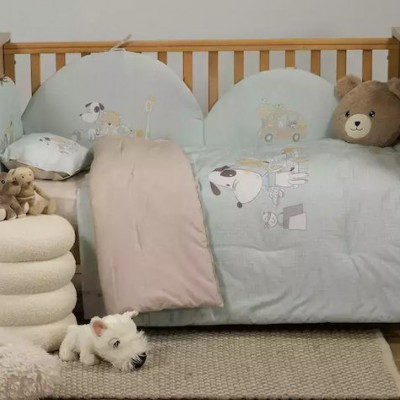 Nef-Nef Homeware Life In The City Πάντα Κλασική για τα Κάγκελα της Κούνιας Τιρκουάζ 40cm