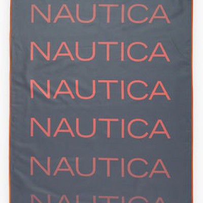 Nef-Nef Homeware Nautica-nau Πετσέτα Microfiber Σώματος Γκρι 160x80εκ.