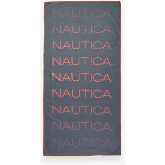 Nef-Nef Homeware Nautica-nau Πετσέτα Microfiber Σώματος Γκρι 160x80εκ.