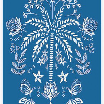 Nef-Nef Homeware Oriental Blue Βαμβακερή Μπλε 160x80εκ.