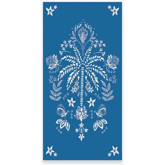 Nef-Nef Homeware Oriental Blue Βαμβακερή Μπλε 160x80εκ.