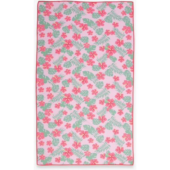 Nef-Nef Homeware Lets Go Tropic Παιδική Πετσέτα Θαλάσσης Ροζ 120x70εκ.