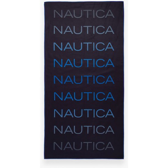 Nef-Nef Homeware Nautica-nau Πετσέτα Microfiber Σώματος Μαύρη 160x80εκ.