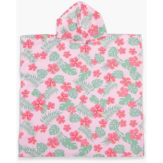 Nef-Nef Homeware Lets Go Tropic Παιδικό Πόντσο Θαλάσσης Ροζ 65 x 65εκ.
