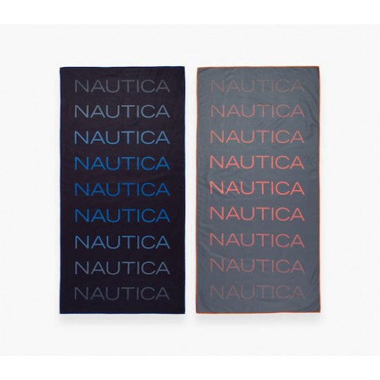 Nef-Nef Homeware Nautica-nau Πετσέτα Microfiber Σώματος Μαύρη 160x80εκ.