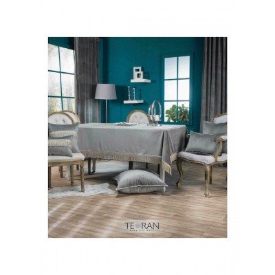 Teoran Τραπεζομάντηλο Velvet με Κρόσι 11 140x180εκ.