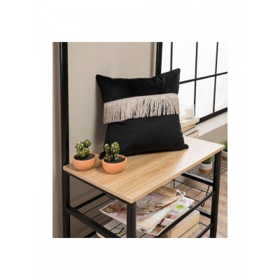 Teoran Διακοσμητική Μαξιλαροθήκη Velvet Με Κρόσια 06 45x45εκ.