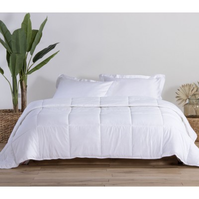 Nef-Nef Homeware Πάπλωμα Μονό με Γέμιση Hollowfiber 160x220εκ. Λευκό 8 togs