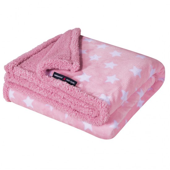 GREENWICH POLO CLUB ΚΟΥΒΕΡΤΑ FLEECE SHERPA 110X150 ΒΑΒΥ 8824
