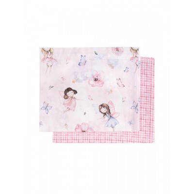 Greenwich Polo Club Σετ Βρεφικά Σεντόνια Λίκνου Βαμβακερά Dusty Rose, Pink 70x120εκ. 2τμχ