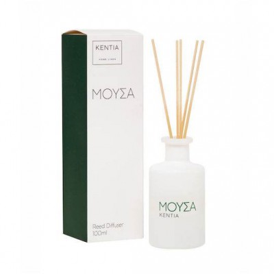 Mood 25 Μουσα Diffuser Αρωματικό Χώρου Στικς Άρωμα Secret Wood Κεντια Γυαλί 100ml