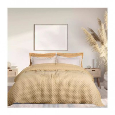 Das Home 9631 Κουβερλί Υπέρδιπλο Microfiber Ωχρα 220x240cm