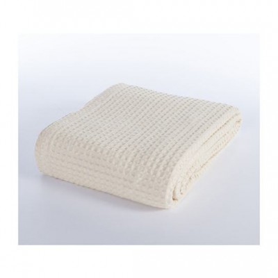 Nef-Nef Homeware New Golf Κουβέρτα Πικέ Υπέρδιπλη 220x240εκ. Ecru
