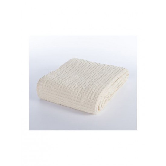 Nef-Nef Homeware New Golf Κουβέρτα Πικέ Υπέρδιπλη 220x240εκ. Ecru