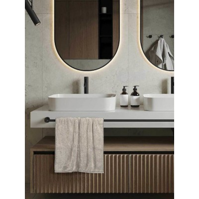 Greenwich Polo Club Σετ Πετσέτες Μπάνιου 3τμχ Cozy Black Βάρους 450gr/m²