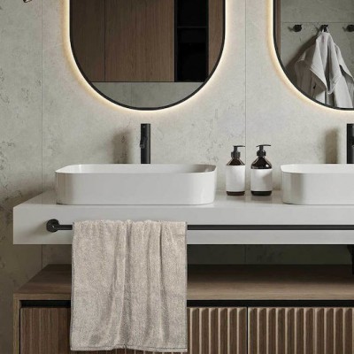 Greenwich Polo Club Σετ Πετσέτες Μπάνιου 3τμχ Cozy Black Βάρους 450gr/m²