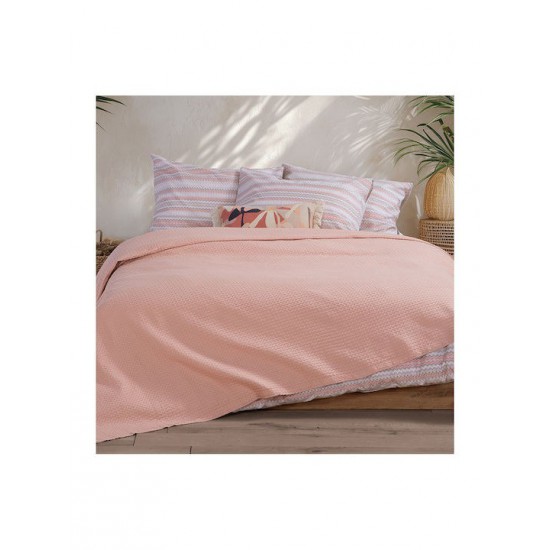 Nef-Nef Homeware New Golf Κουβέρτα Πικέ Υπέρδιπλη 220x240εκ. Ecru